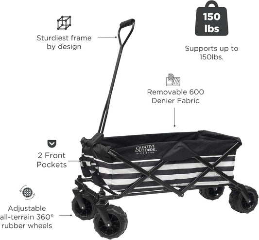 Creative Outdoor Original Folding Wagon All-Terrain Wheels