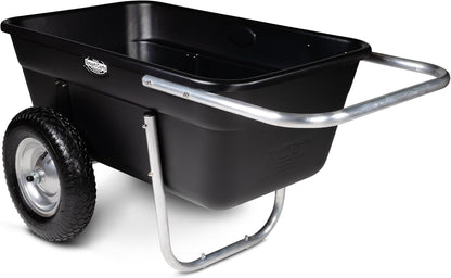 Smart Carts Premium Yard Cart - Strong, Lightweight, and Perfectly Balanced (16" Flat Free Wheels)