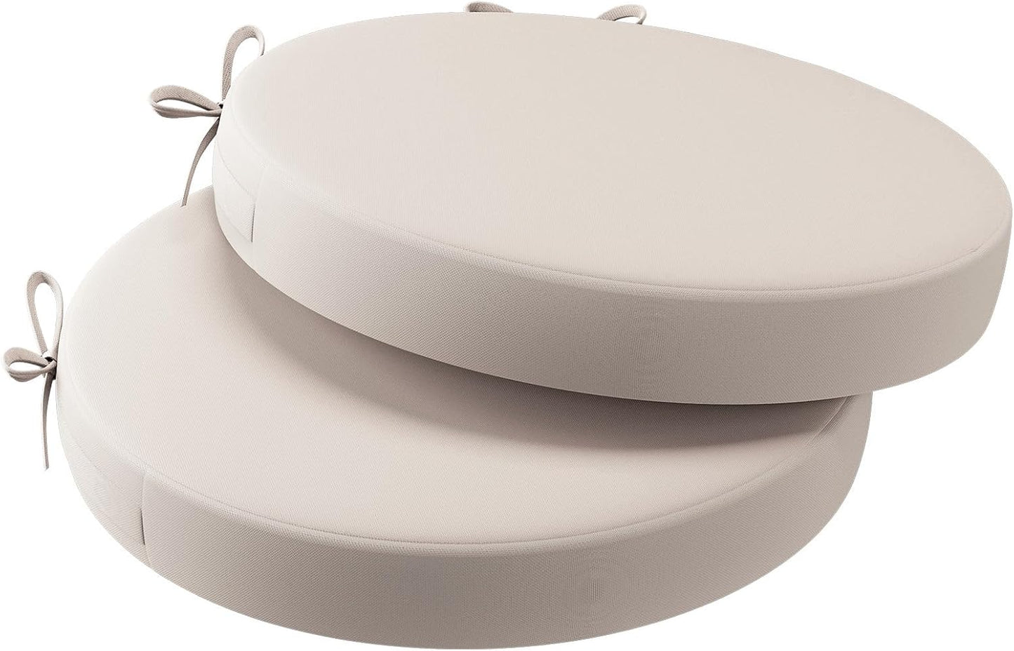 AAAAAcessories Outdoor Seat Cushions for Chairs, Waterproof, Fade-Resistant Patio Furniture Replacement Cushions, 15" x 15" x 2", Set of 2, Khaki Beige