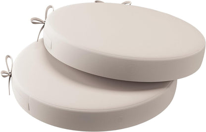 AAAAAcessories Outdoor Seat Cushions for Chairs, Waterproof, Fade-Resistant Patio Furniture Replacement Cushions, 15" x 15" x 2", Set of 2, Khaki Beige