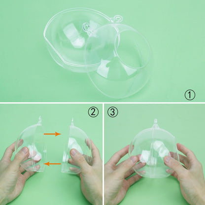 20 Pcs 4.72 Inch Tea Lights Hanging Glass Globes Orbs, Clear Hanging Candle Holder, Tealight Candle Holder for Wedding, Christmas, Party, Centerpiece Accessory and Home Decor by KUKLIPJIM.