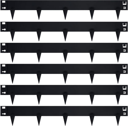 Metal Landscape Edging 42 Inch Strips, Steel Landscape Edging 6.3 Inch Depth, 6 Pack Hammer in Landscape Edging, Metal Edging for Landscaping