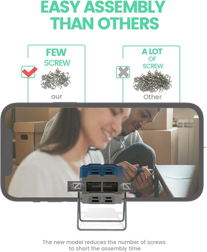 2021 Upgraded Tumbling Composter with Compost Thermometer - Dual Chamber Garden Compost Bin(43 Gal, Black)