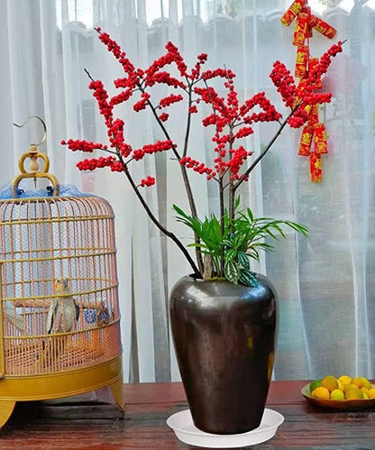 6 Pack of 10 inch Plant Saucer, Heavy Duty Plastic Plant Saucer 10" Round, Durable Plant Tray for Pots, Plant Saucers for Indoors, Plant Trays for Planter 8"/9"/10" (10 inch, Creamy White)