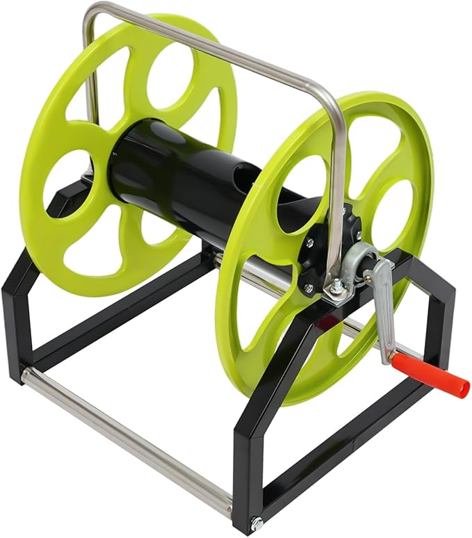 Metal Hose Reel for 0.55in Hose Reel, 28.1ft Garden Hose with Brackets and Handle for Watering Lawn and Flowers, Car