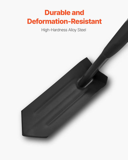 VEVOR Trench Shovel, 4 in Blade Heavy-Duty Trenching Shovel, Narrow Spade Trench Digger with Fiberglass Handle and Non-Slip Grip, for Gardening, Digging Holes, Trenching, and Planting, 56 in Long