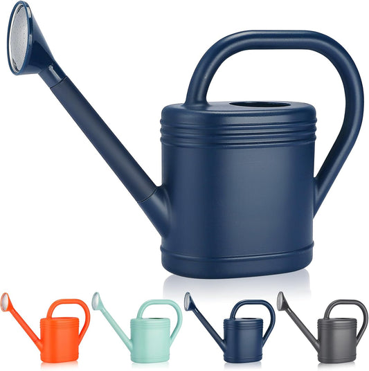 1 Gallon Watering Can for Indoor Plants, Garden Watering Cans for Outdoor Plant House Flower, Modern Plant Watering Can Large Long Spout with Sprinkler Head