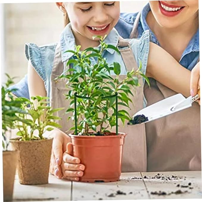 Plant Support Stakes Round Plant Support Ring Cage Shrub Holder for Vegetables Flowers 20Set..