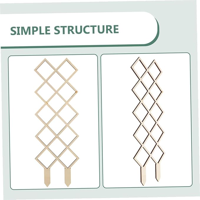 Wooden Climbing Plant Trellis for Indoor Gardens Honeycomb Support Frame Easy Assembly Plant Rack for Vines Orchids Tomatoes Indoor Climbing Vegetable Support
