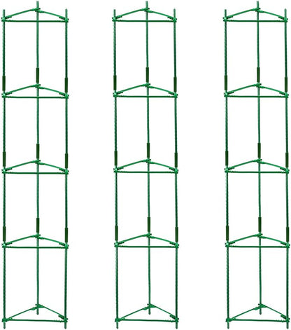 Orgrimmar Tomato Cages Garden Plant Support Stakes Outdoor Vegetable Trellis for Vertical Climbing Plant Up to 63“,3 Packs