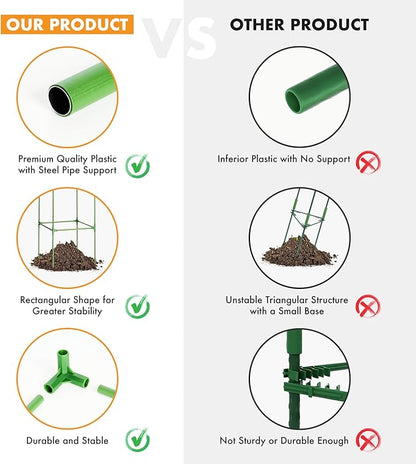 MAGGIFT Tomato Cage - 4 Pack 68 Inch Tomatoes Plant Stakes Support Cages Trellis Extra Tall for Garden & Pots