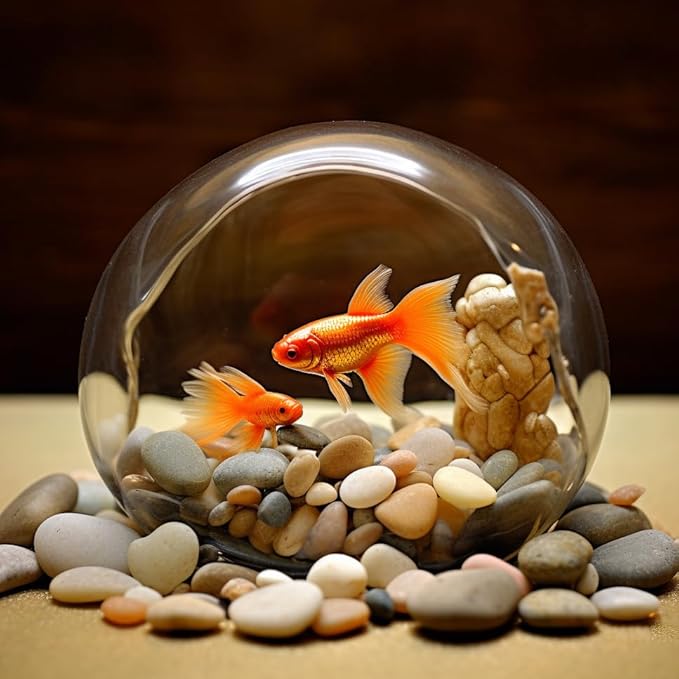 6 LBS River Rocks, StoneCreek, Decorative Garden Stones for Plant Landscaping, Polished Gravel Filler Pebbles for Home Decoration, Vases, Succulents, Flower Beds and Fish Tanks (Mixed Color, Medium)