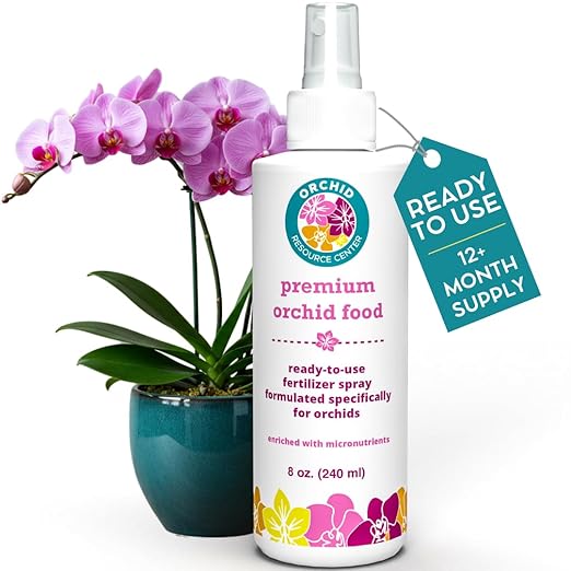 Orchid Fertilizer Spray – Nourishing Liquid Plant Food Mist for Healthy Orchids – Easy-to-Use Nutrient Boost for Vibrant Blooms & Healthy Roots – Made in USA – 8 oz