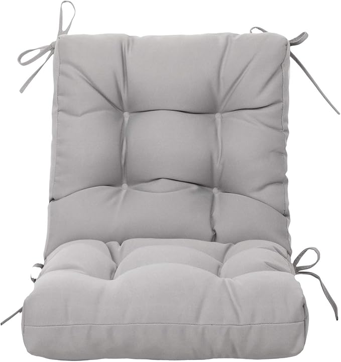 ARTPLAN All Weather Chair Outdoor Cushions Wicker Tufted Pillow with Back for Outdoor Furniture