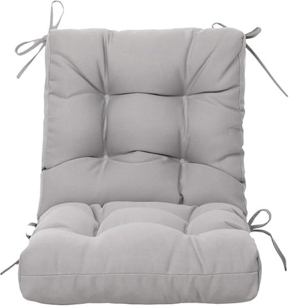 ARTPLAN All Weather Chair Outdoor Cushions Wicker Tufted Pillow with Back for Outdoor Furniture