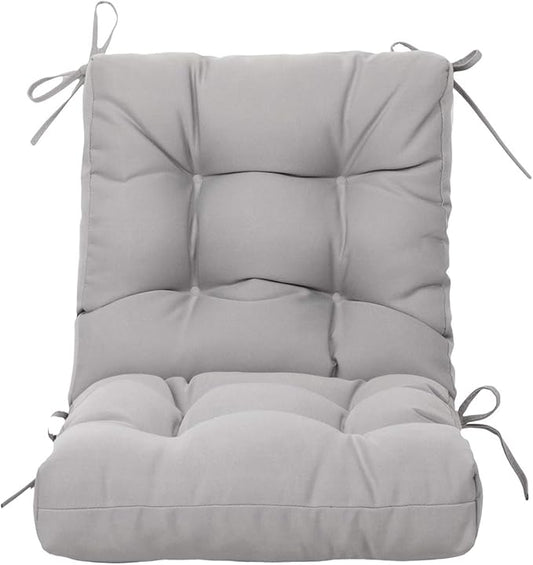 ARTPLAN All Weather Chair Outdoor Cushions Wicker Tufted Pillow with Back for Outdoor Furniture