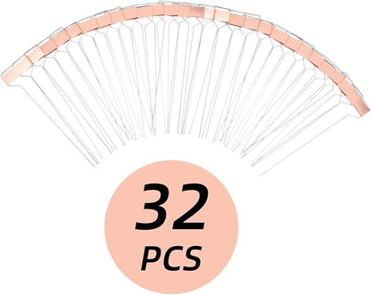 32 Pack 10 Inch Silver Copper Metal Plant Labels, Garden Stake Tags, Reusable Waterproof Planting Markers