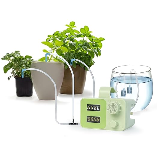 Automatic Plant Watering System for Indoor Plants,Smart Self Watering System for 15 Potted Plants, Automatic Drip Irrigation Kit Programmable Water with Timer (for 15 Potted Plant)