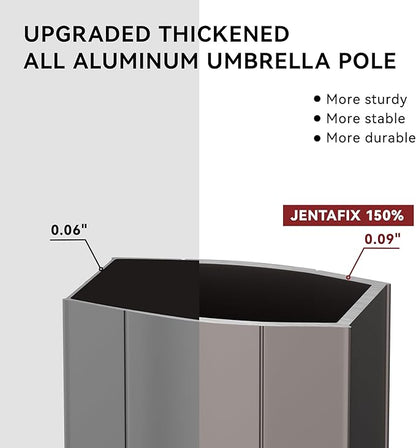 9x12 FT Patio Umbrella with base, Large Cantilever Rectangular Double Top Heavy Duty Offset Umbrellas with 360° Rotation, Outdoor shade for Garden Deck Pool, Turquoise