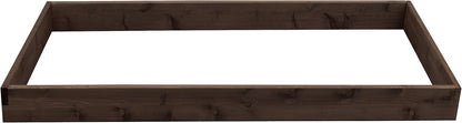 Red Cedar Wood Raised Vegetable Garden Bed - Amish Made in USA (5.5" Raised Bed, Walnut Stain)
