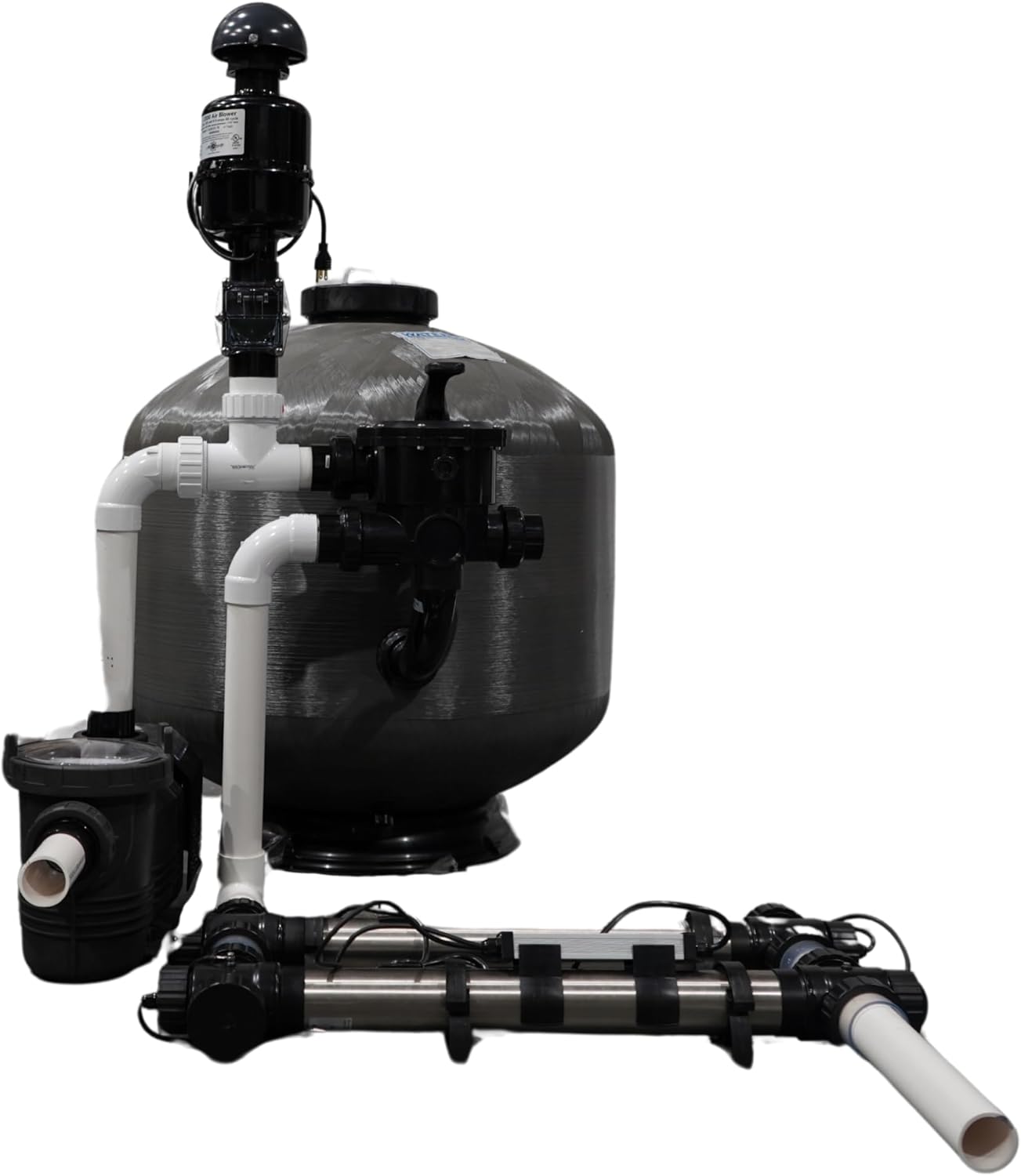 HALF OFF PONDS Simply Clear PRO Koi Pond Filter System with 2HP Blower, UV Clarifier & 1.5 HP Variable Speed Pump, Filters Ponds Up to 11,000 Gallons, Complete Kit with Bio Media, Multiport Valve