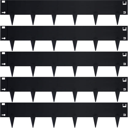 5 Pack Steel Landscape Edging,Metal Landscape Edging 40 Inch Strips, Metal Garden Edging 8 inch Depth, Steel Edging for Landscaping