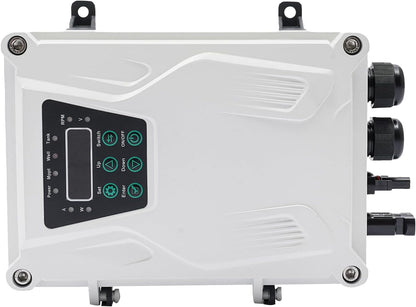 Solar Water Pump, 24V 270W 3In DC Submersible Pump Stainless Steel Deep Well Pump Irrigation Kits with MTTP Controller Float Switch for Home Industry, Garden Irrigation, Farm Ponds (24V 270W)