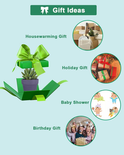 vensovo 48 Pcs 2" Tiny Terracotta & Terra Cotta Pots with Drainage - Purple Small Mini Clay Ceramic Pottery Planter Ideal for Indoor/Outdoor Plants, Crafts, Wedding Favors