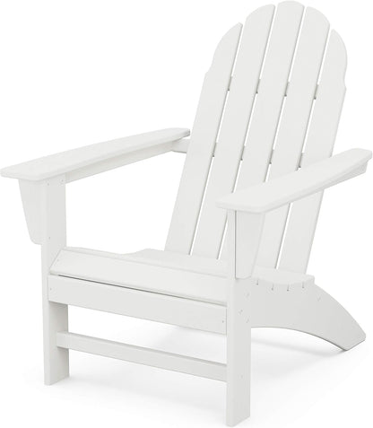 Polywood Vineyard Adirondack Chair, White