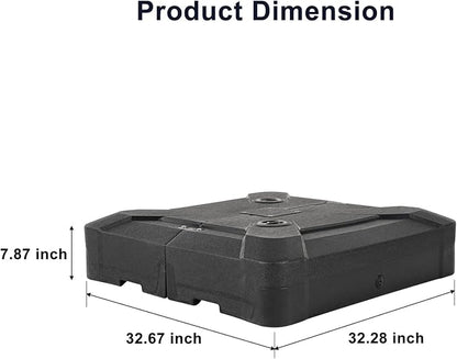 PURPLE LEAF 10 FT Cantilever Patio Umbrella Outdoor Umbrella with 220lbs Base Large Square Windproof Offset Umbrella for Pool Deck Garden, Ocean Slate