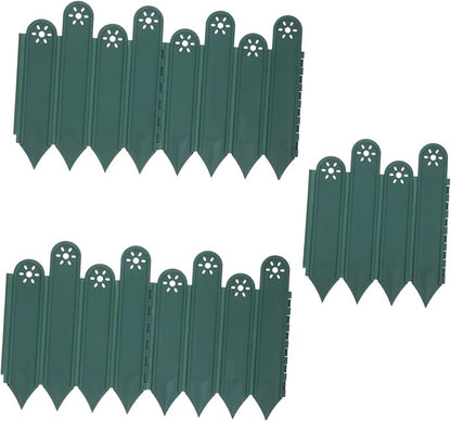 KESYOO 5pcs Decorative Outdoor Garden Edge Plastic Landscape Fencing with Corner Brackets for Lawn Flower Bed Borders Easy Install Outdoor Pet Fencing Panels
