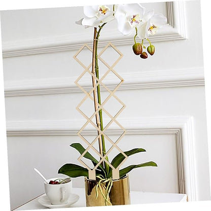 Wooden Climbing Plant Trellis for Indoor Gardens Honeycomb Support Frame Easy Assembly Plant Rack for Vines Orchids Tomatoes Indoor Climbing Vegetable Support