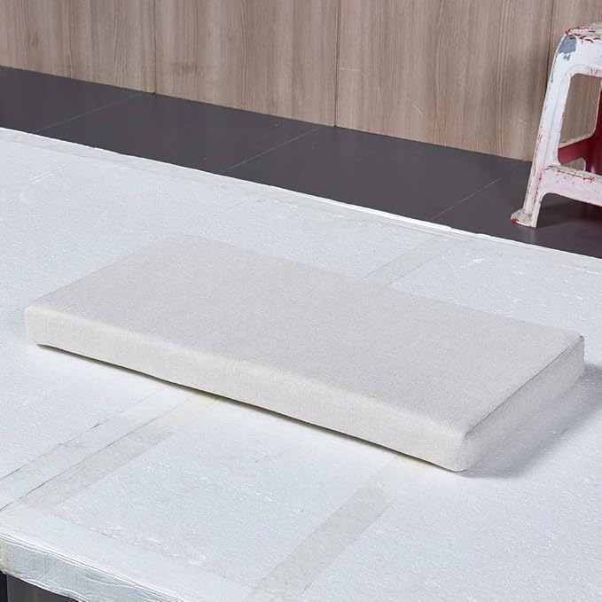 Bench Seat Memory Foam Chair Pads Non-Slip Rubber Back Indoor Swing/Settee Cushion 36 x 14 inch, Beige