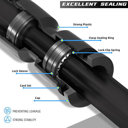 30 Pack Quick Connect 1/4" Drip Irrigation Elbow Coupling Connector,Universal 90 Degree Elbow Fitting for 1/4 Inch Irrigation Tubing,Leak Free Fittings for Sprinkler or Drip Irrigation System