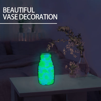 900pcs Glow in The Dark Rocks Outdoor Decorations Stones Small Luminous Pebbles Indoor/Outdoor Decor for Garden Fish Tank Aquarium Planter Walkway - Multi