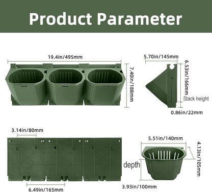 Self Watering Wall Planter with 36 Pots, Vertical Garden Planter for Indoor Plants, Wall Mounted planters Hanging Flower Herbs Vegetables for Garden