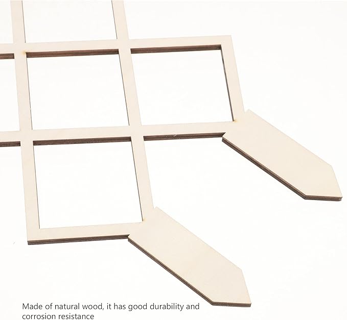 2pcs Wooden Plant Trellis for Indoor Potted Plants Stable Climbing Support Frame for Orchids and Smooth Polished Garden Trellis Cage to Protect and Shape Climbing Vines