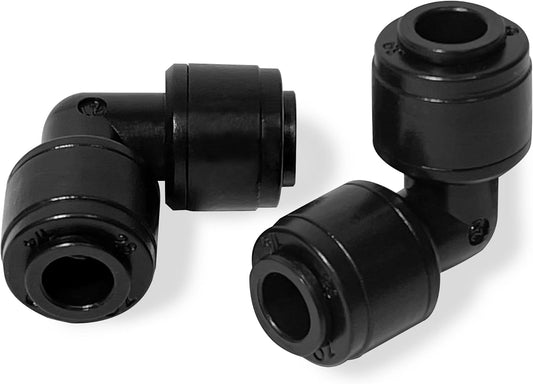 30 Pack Quick Connect 1/4" Drip Irrigation Elbow Coupling Connector,Universal 90 Degree Elbow Fitting for 1/4 Inch Irrigation Tubing,Leak Free Fittings for Sprinkler or Drip Irrigation System