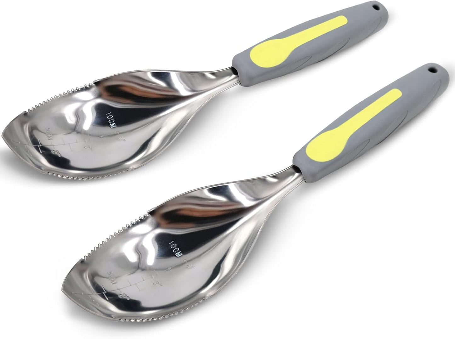 Jardineer 2Pack Garden Trowel, Stainless Steel Hand Shovel with Ergonomic Handle, Multi-Use Soil Scoops for Digging, Planting, Transplanting, Cultivating(Blue)