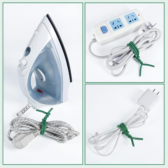 Tenn Well Green Plant Ties, 32 Feet 5mm Soft Garden Wire Ties for Tomato Plants, Climbing Roses and Cucumbers (2PCS X 16 Feet)