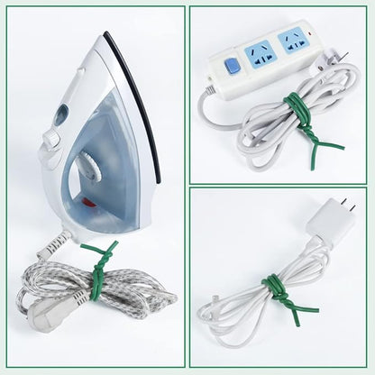 Tenn Well Green Plant Ties, 32 Feet 5mm Soft Garden Wire Ties for Tomato Plants, Climbing Roses and Cucumbers (2PCS X 16 Feet)