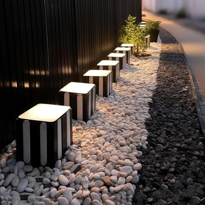 StoneCreek River Rocks, Decorative Garden Stones for Plant Landscaping, Polished Gravel Filler Pebbles for Home Decoration, Vases, Succulents, Flower Beds (6 LBS, Black, Medium)