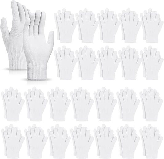 SATINIOR Magic Winter Gloves Unisex Gloves Knit Stretchy Mitten Full Fingers Warm Mitten for Men Women Sports