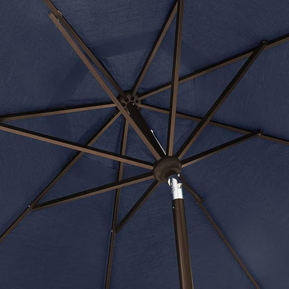EliteShade USA 10-Year-Non-Fading 10Ft Market Umbrella Patio Umbrella Outdoor Table Umbrella with Ventilation, Navy Blue