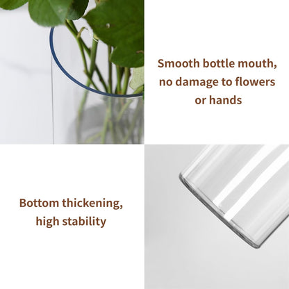 Clear Flower Vase, Non-breakable Vases, 6" W x 16" H, Acrylic Vase, Aesthetic Room Decor Cylindrical Modern Flower Vases for Table Centerpiece, Home Decor, Women Floral Arrangement Gift