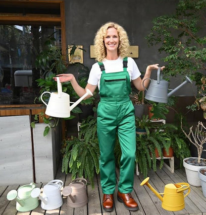 1 Gallon Watering Can for Plants, Watering Cans for Indoor&Outdoor Gardening, Water Can with Ergonomic Movable Handle (Green)