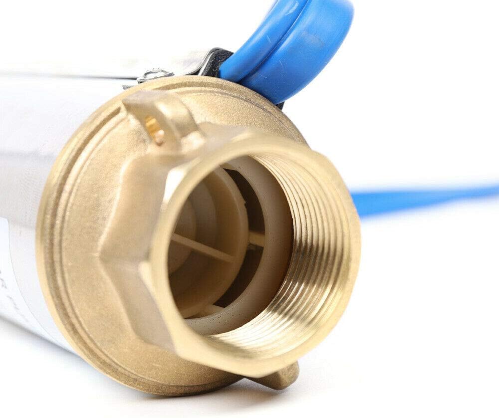 3 Inch Solar Water Pump Submersible Well Deep Bore Screw Well Garden Irrigation Kit with MPPT Controller (48V 400W)