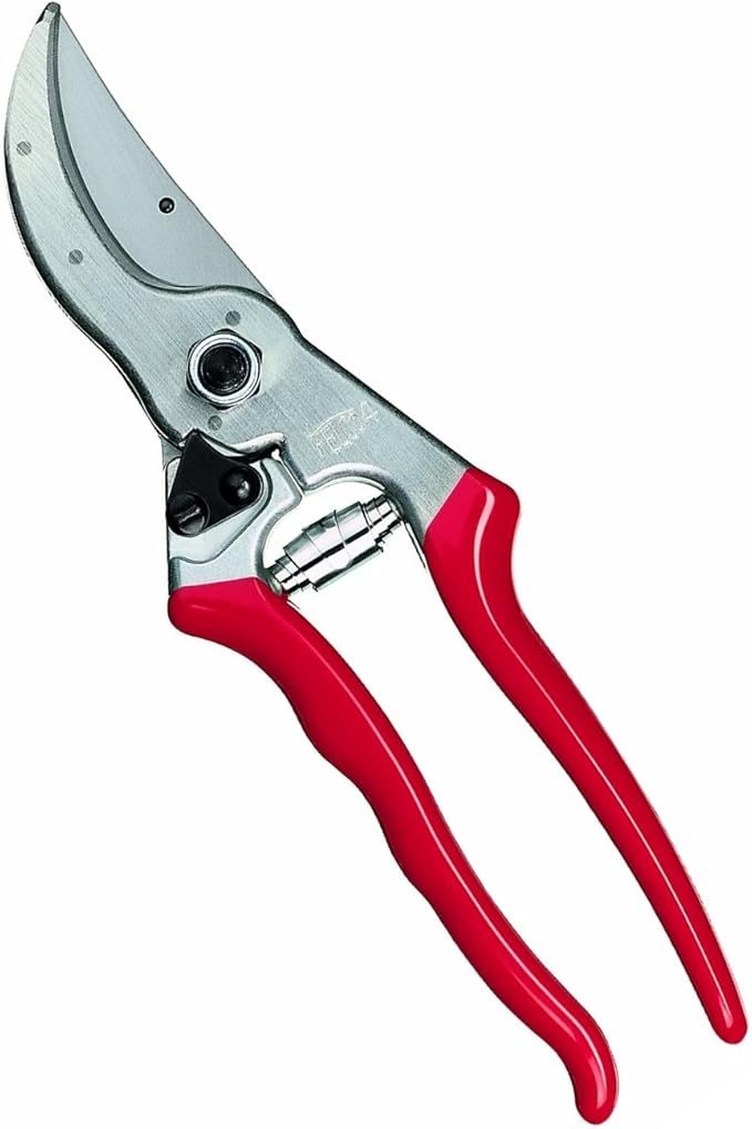 Felco F4 Pruning Shears – 9.25" Swiss-Made Garden Clippers for Pruning | Hand Pruners for Gardening | Garden Tool Cutter with Precision Bypass Blade, Aluminum Body, Replaceable Parts, Nut/Bolt Model