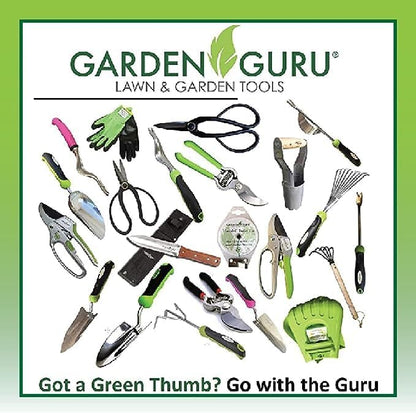 Garden Guru Soft Grip Garden Pruning Shears Scissors Clippers - Hardened Titanium Blades - Comfort Grips – Heavy Duty Bypass Hand Pruners Branch Cutters - for Gardening Trimming Bushes Flowers Plants