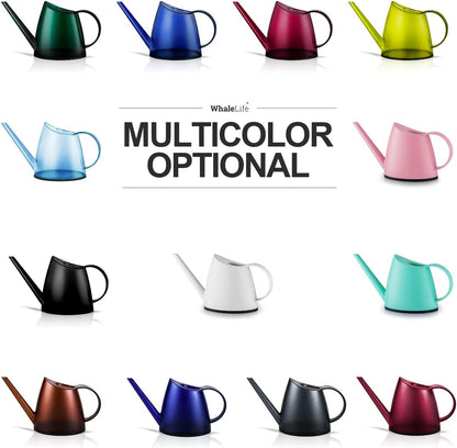 WhaleLife Indoor Watering Can for House Bonsai Plants (1.4L, White)